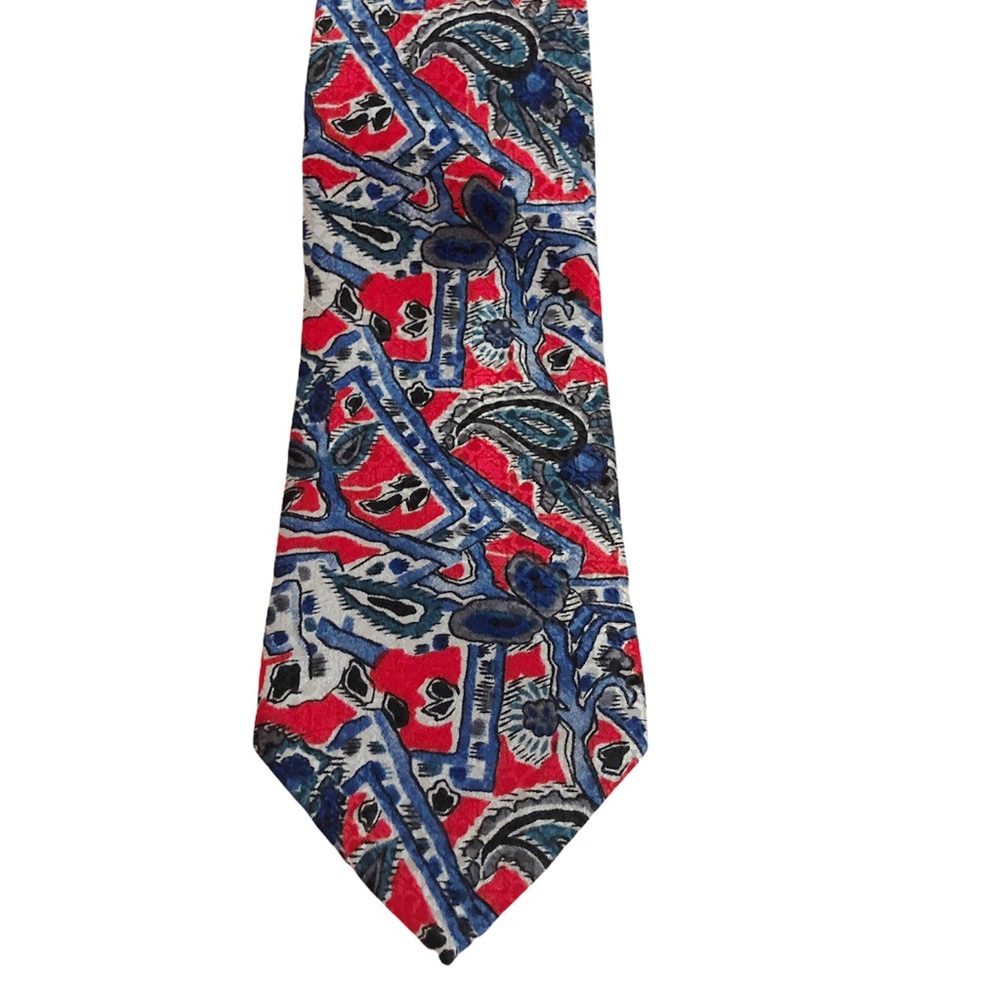 3/15$ Christian Dior Monsieur men designer tie in red white and blue
